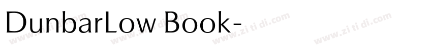 DunbarLow Book字体转换